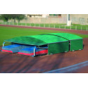 Club pole vault landing system