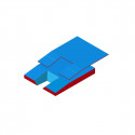Meeting pole vault landing system