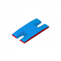 Meeting double-front pole vault landing system