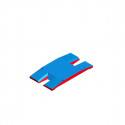 International double-front up & down  pole vault landing system