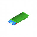 International double-front up & down  pole vault landing system