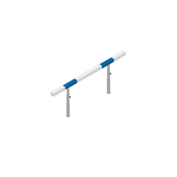 Steeplechase water jump barrier with ground sleeves