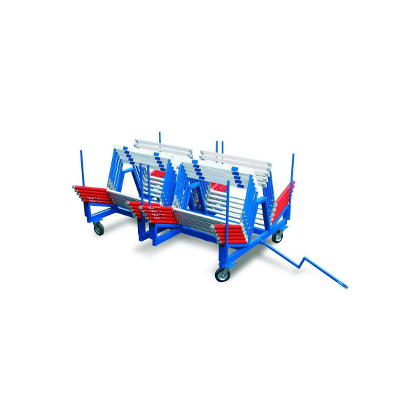 Cart for 60 competition hurdles 