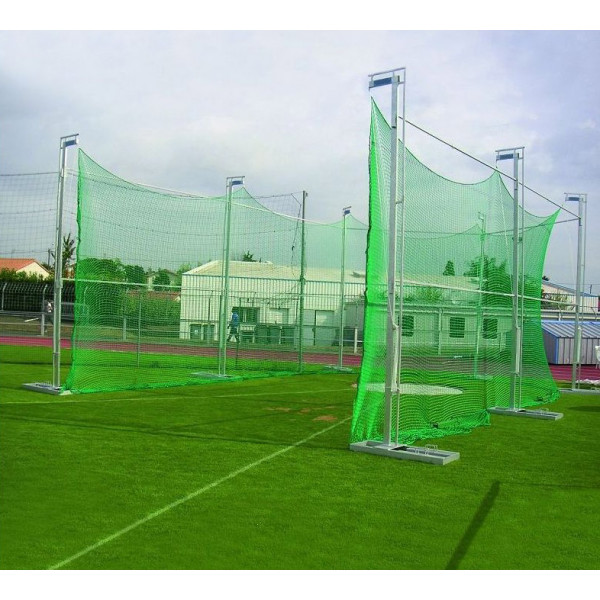 Portable galvanized steel discus cage