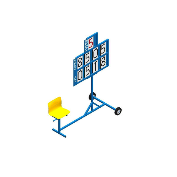 Performance indicator cart with seat
