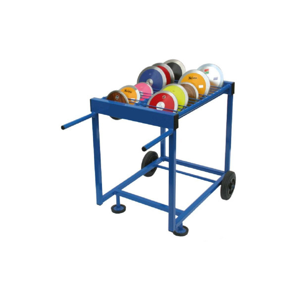 Mobile discus rack
