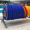 Swimming line storage trolley 