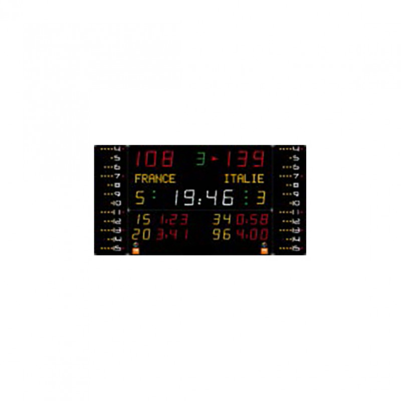 Multisport scoreboard 4304 x 2200-FIBA-N Multisport scoreboard 4304 x 2200-FIBA-N