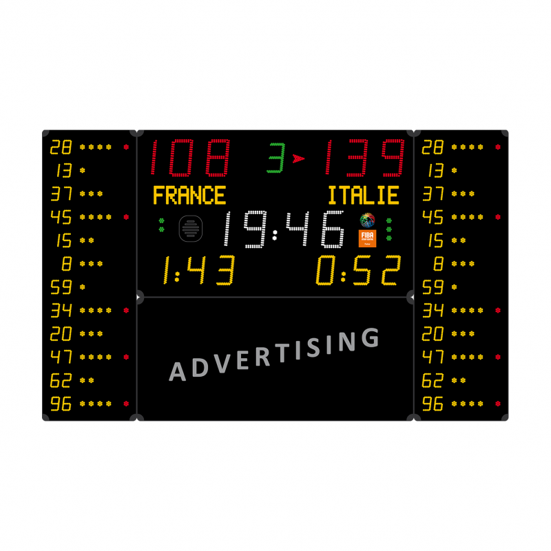 Multisport scoreboard 3600 x 2000-FIBA Multisport scoreboard 3600 x 2000-FIBA