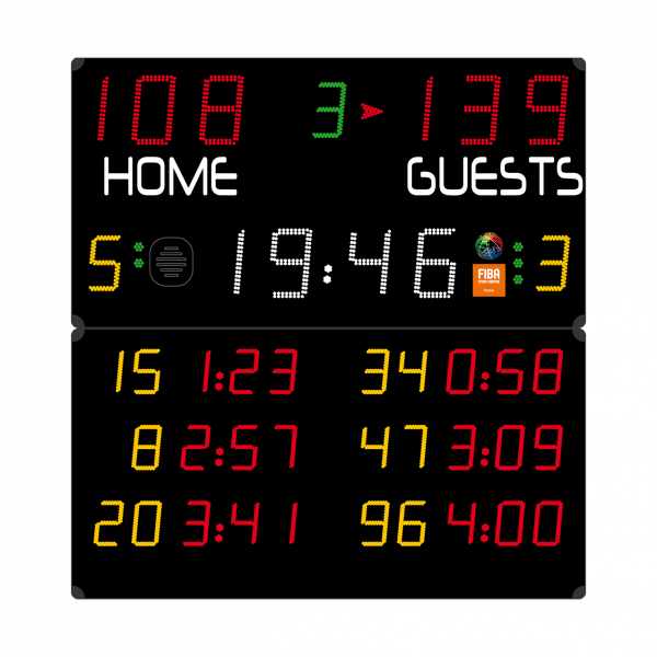 Multisport scoreboard 1900 x 2000-FIBA