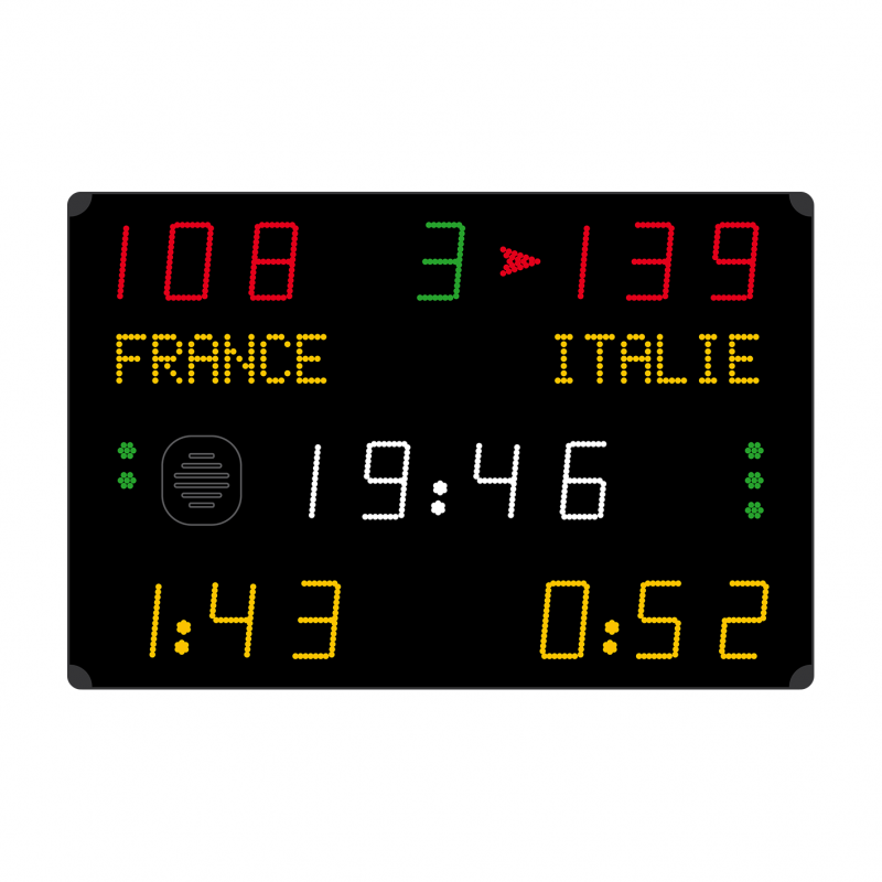 Multisport scoreboard 1500 x 1000-N Multisport scoreboard 1500 x 1000-N