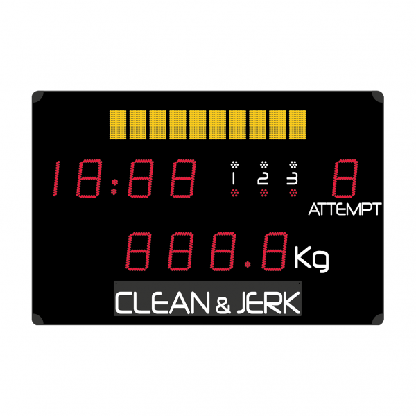 Weightlifting scorebaord 1500 x 1000