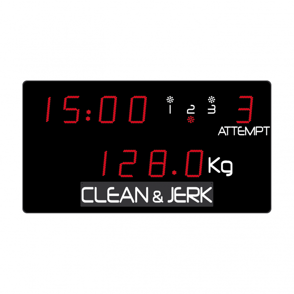 Weightlifting scorebaord 1500 x 800