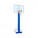 Portable indoor basketball and mini-basket backstop with 0cm projection