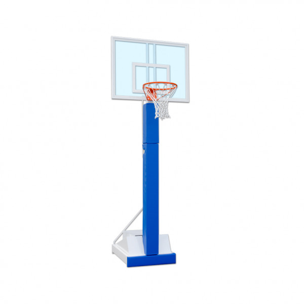 Portable indoor basketball and mini-basket backstop with 0cm projection