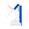 Portable indoor basketball and mini-basket backstop with 0cm projection