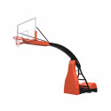 FIBA 1st Level Portable indoor foldable basketball backstop with projection 325 cm adjustable height with electric pump with the latest design