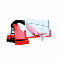 FIBA 1st Level Portable indoor foldable basketball backstop with projection 325 cm adjustable height with electric pump with the latest design