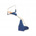 FIBA 2nd level Portable indoor foldable basketball backstop with projection 225cm and adjustable height
