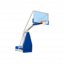 Portable indoor foldable basketball backstop with projection 225cm and hight adjustment with electrical pump Portable indoor foldable basketball backstop with projection 225cm and hight adjustment with electrical pump
