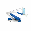Portable indoor foldable basketball backstop with projection 225cm and hight adjustment with electrical pump Portable indoor foldable basketball backstop with projection 225cm and hight adjustment with electrical pump