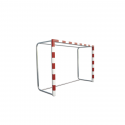 Wood handball goals with ground sockets
