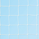 Aluminium handball goals with ground sockets and hinged base