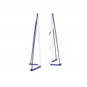 Freestanding portable volleyball for competition
