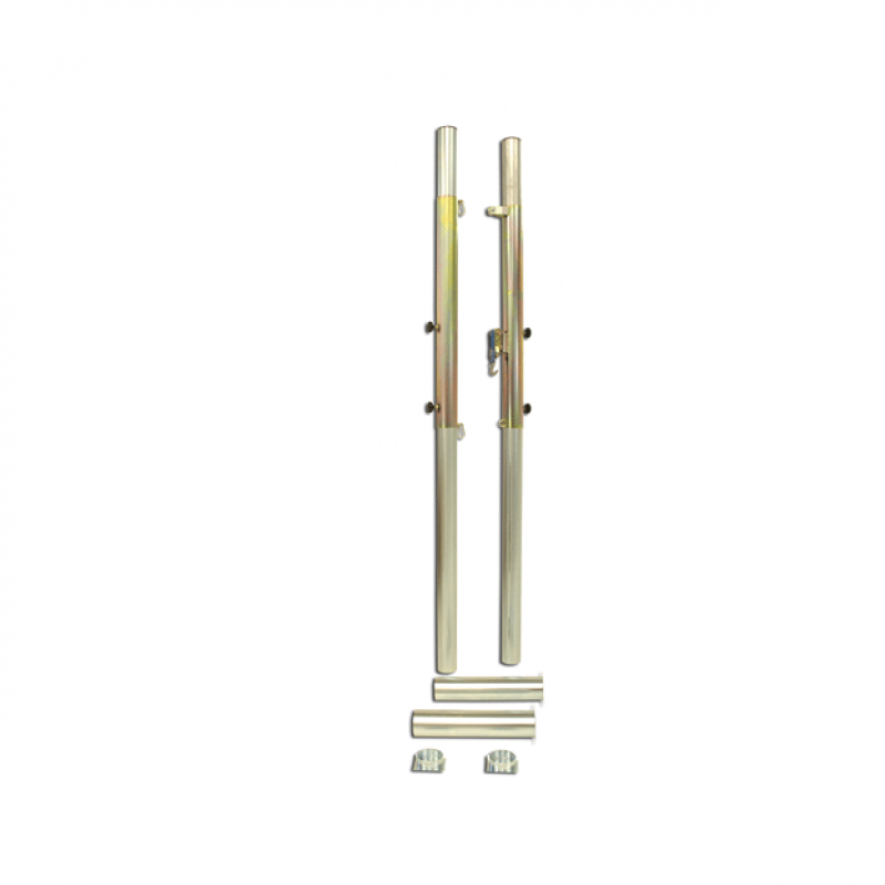 Galvanized steel posts with ground sockets Galvanized steel posts with ground sockets