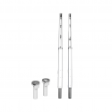 FIVB Aluminium volleyball 2 posts with ground sockets