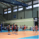 FIVB Aluminium volleyball 2 posts with ground sockets